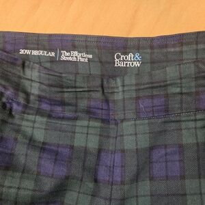 Croft & Barrow Plaid Stretch Pants